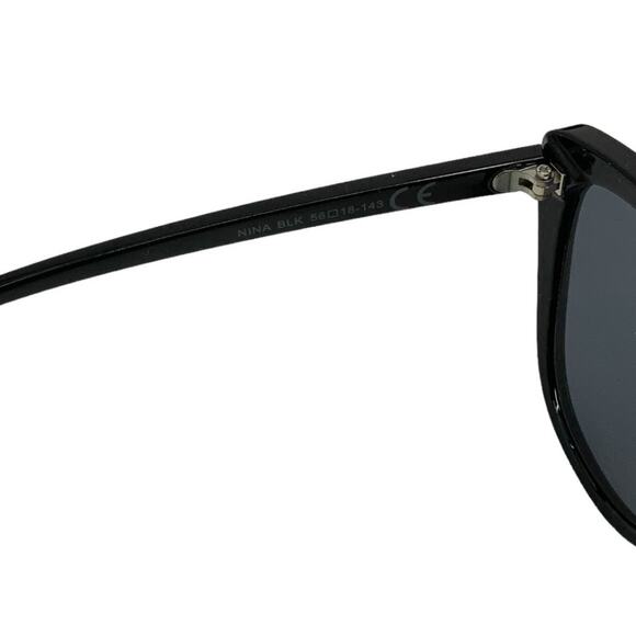Rachel Zoe Nina Cat Eye Sunglasses Black NWT $98 MSRP
